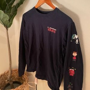 Vans Boys Christmas peanuts tee